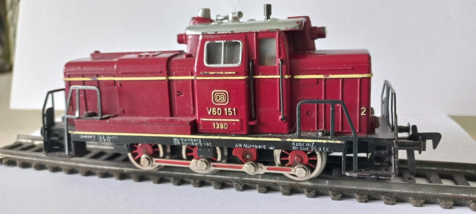 Fleischmann V60 151 DB, 1380 Locomotief H0, Gebruikt, Fleischmann, Ophalen of Verzenden, Analoog