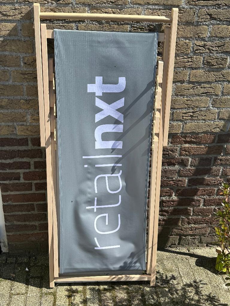 Houten Ligstoel, Tuin en Terras, Tuinstoelen, Ophalen, Zo goed als nieuw, Hout, Verstelbaar