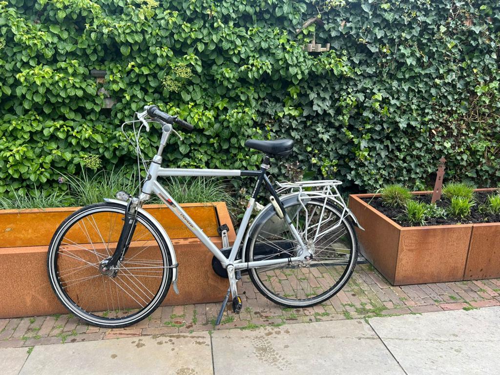 Herenfiets frame maat 61 inch bandenmaat 28 inch, Fietsen en Brommers, 57 tot 61 cm, Ophalen, Gebruikt, Overige merken