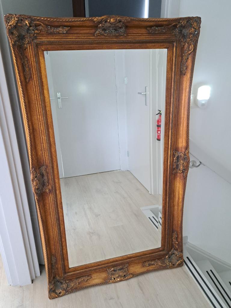 Spiegel 850x1460mm, Antiek en Kunst, Ophalen, Rechthoekig