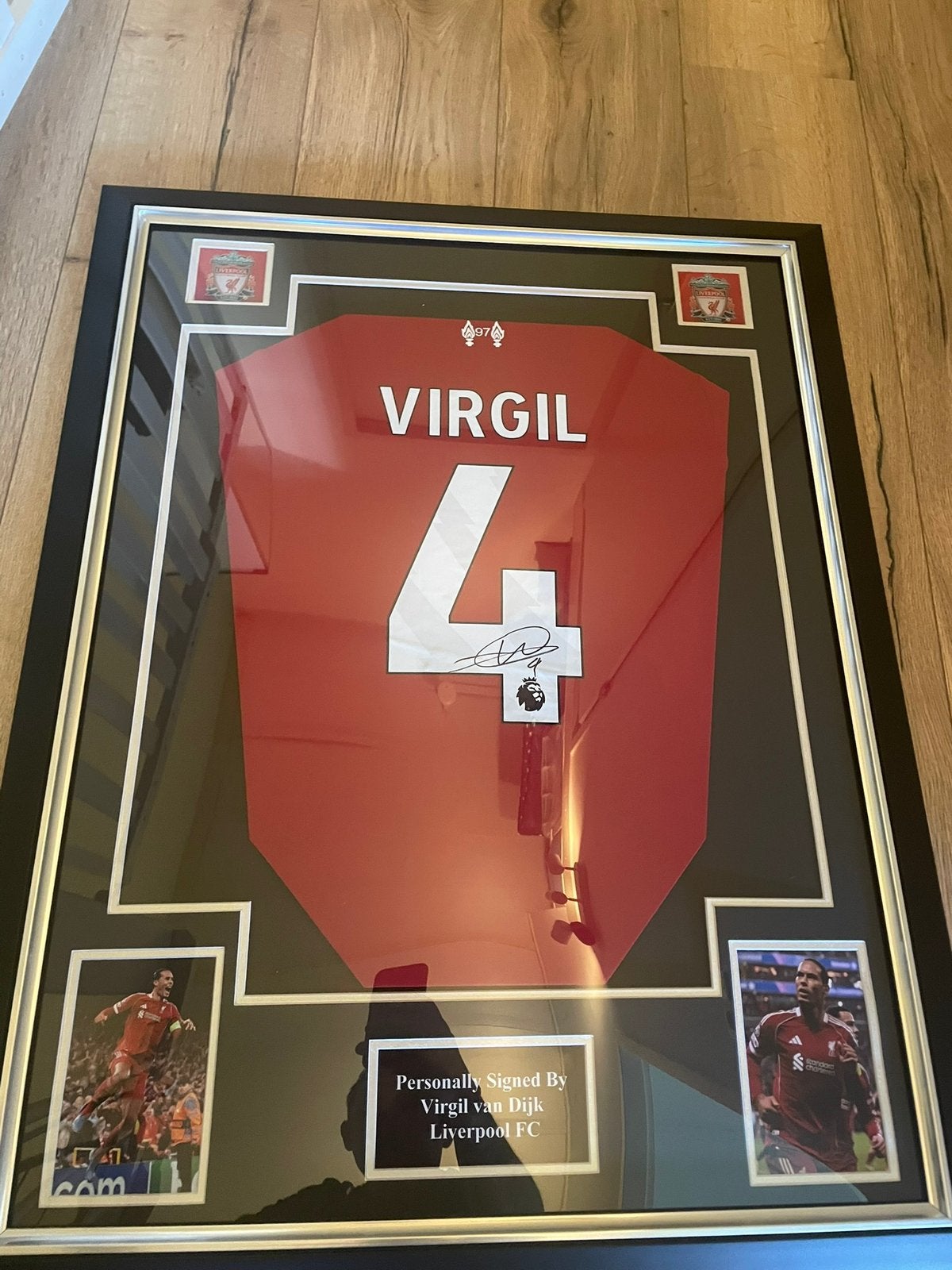 Vorgil van dijk gesigneerd Liverpool voetbal shirt, Ophalen, Zo goed als nieuw, Buitenlandse clubs, Shirt