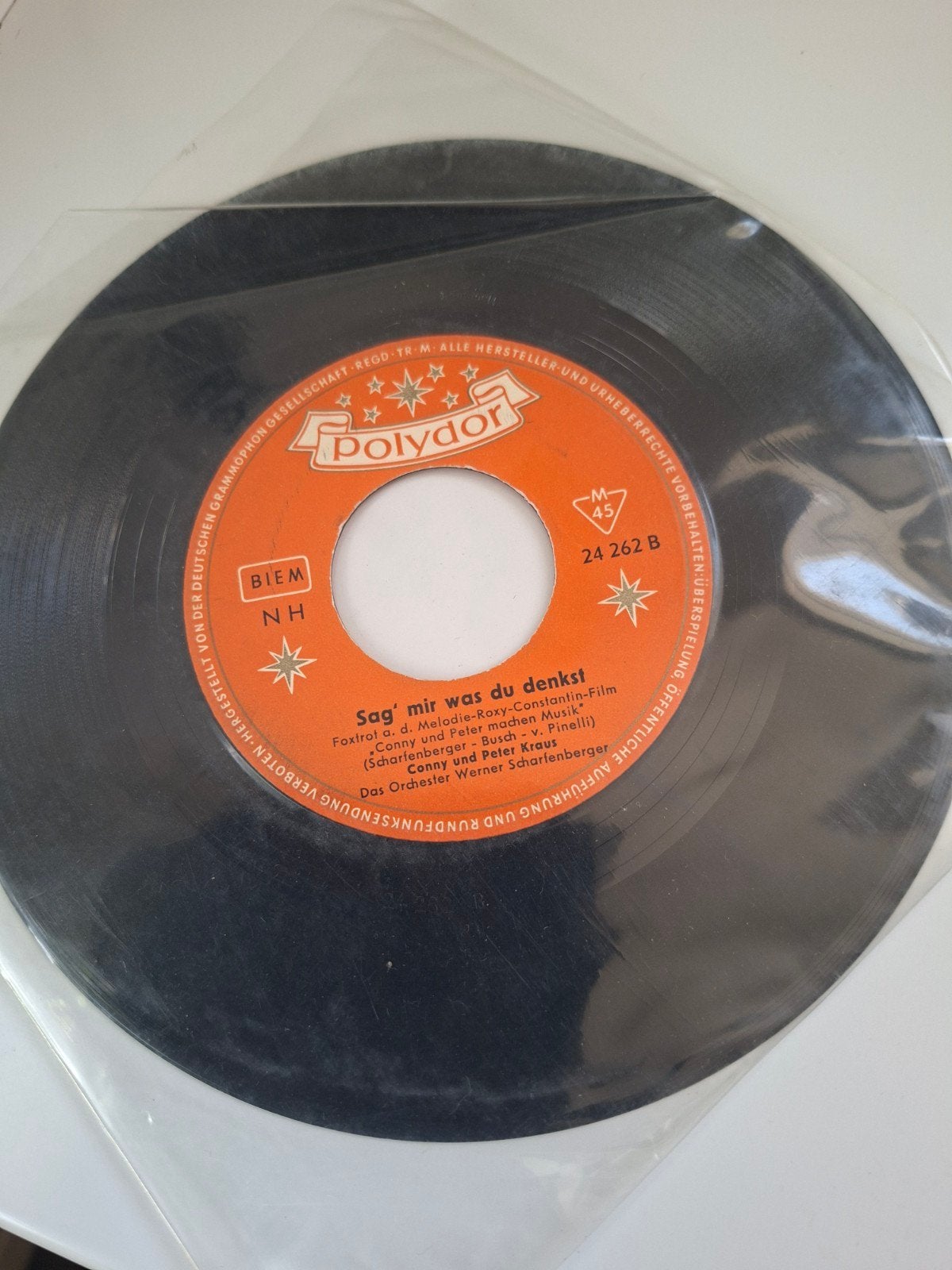 Peter Kraus - Va Bene / Sag' mir was du denkst (Polydor), Gebruikt, 7 inch, EP, Schlager