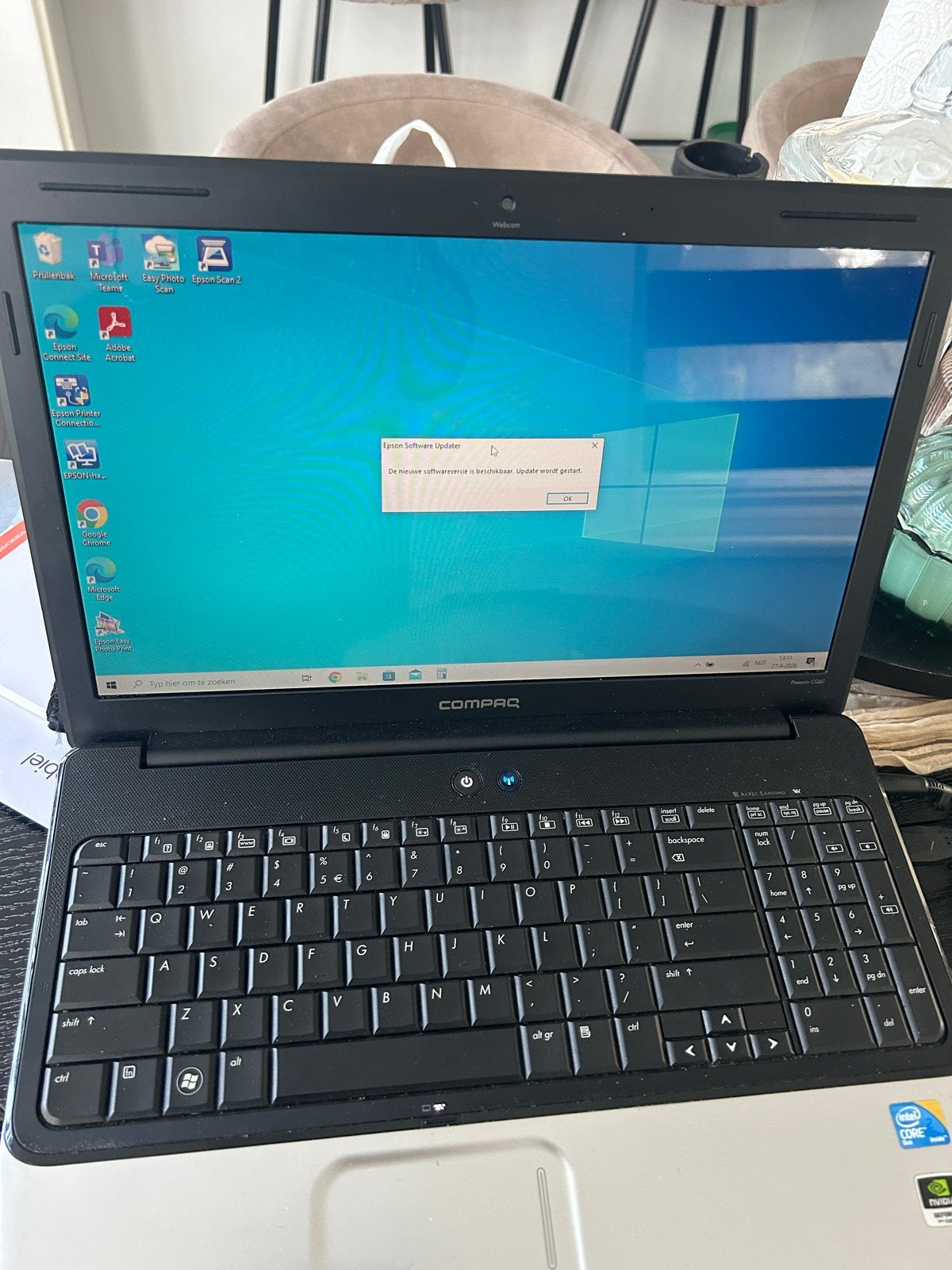 Compaq Presario CQ61 Laptop - Windows 10, Intel Core 2 Duo, Ophalen, Gebruikt, Met videokaart