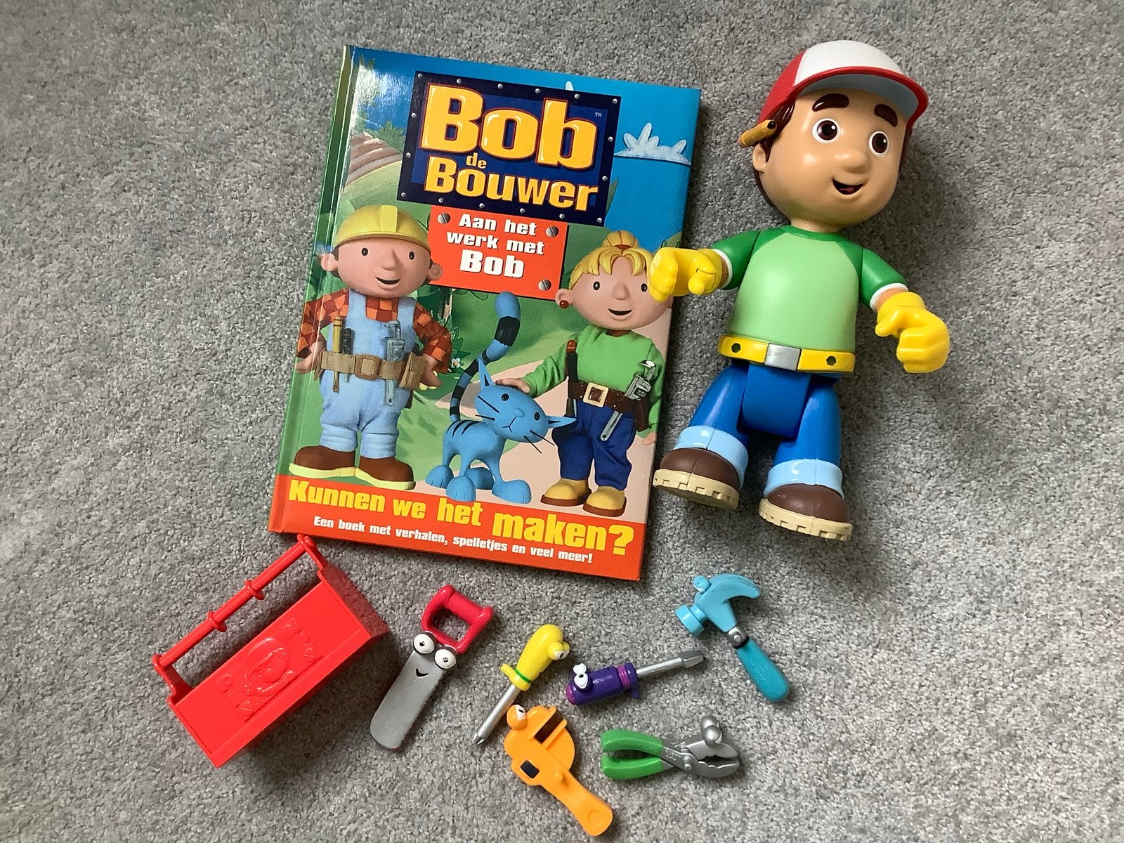 Bob de Bouwer speelset met boek en gereedschap, Ophalen, Gebruikt, Jongen of Meisje