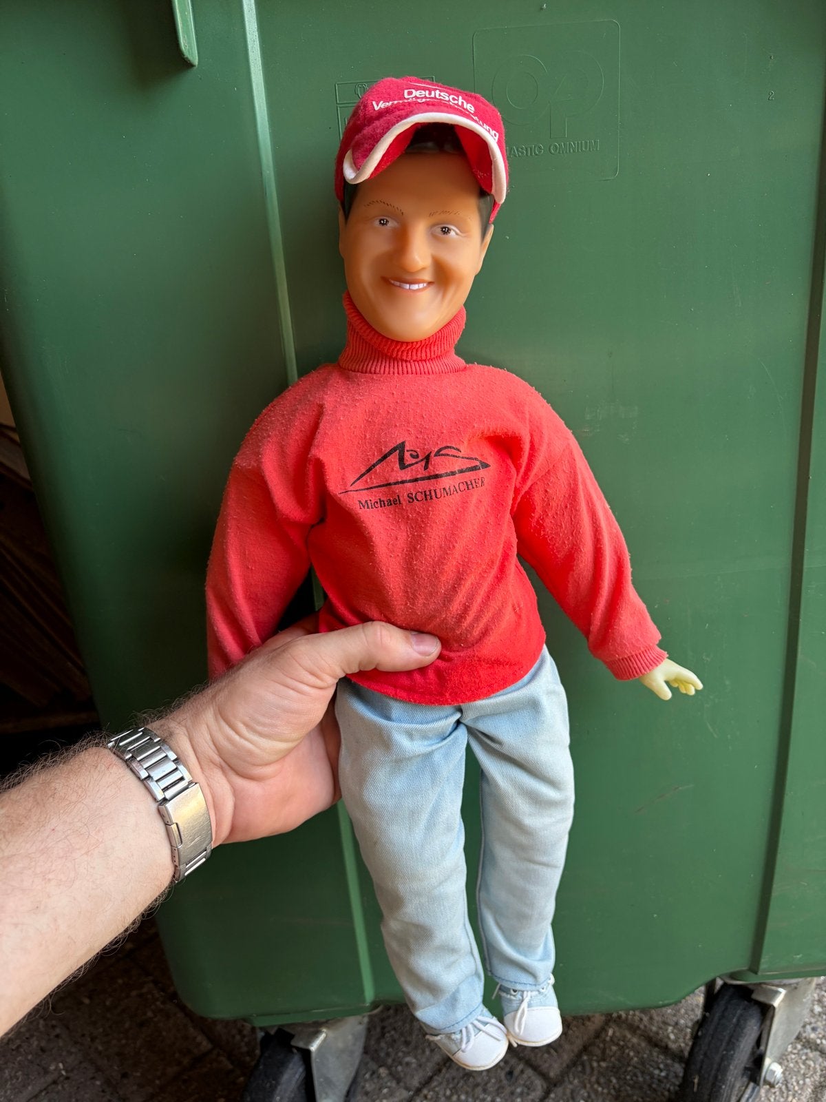 Michael Schumacher pop - Vintage F1 verzamelobject, Ophalen, Gebruikt
