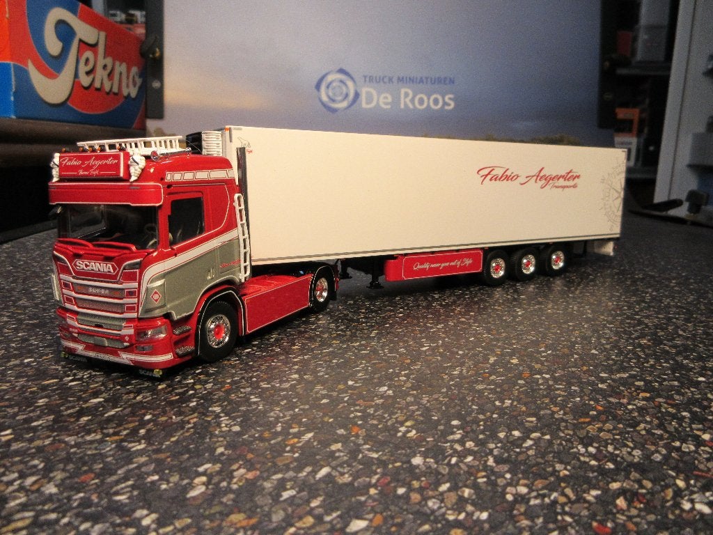 Tekno Scania R 520 Fabio Aegerter, Ophalen of Verzenden, Nieuw, Bus of Vrachtwagen, Tekno