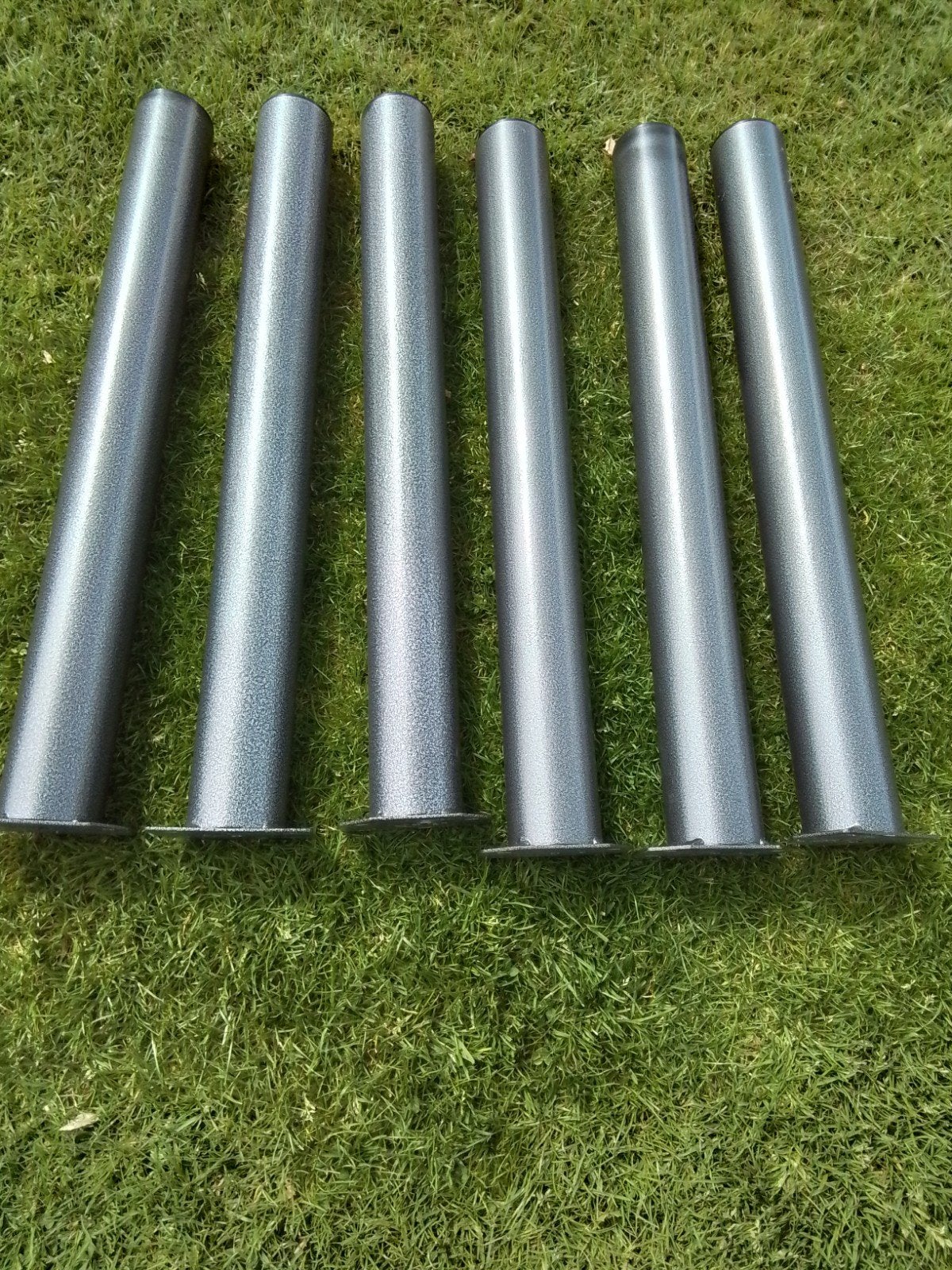 Set van 6 tafelpoten voor bureau of tafel, Huis en Inrichting, Tafelonderdelen, Tafelpoot, Gebruikt, 50 tot 100 cm, Rond