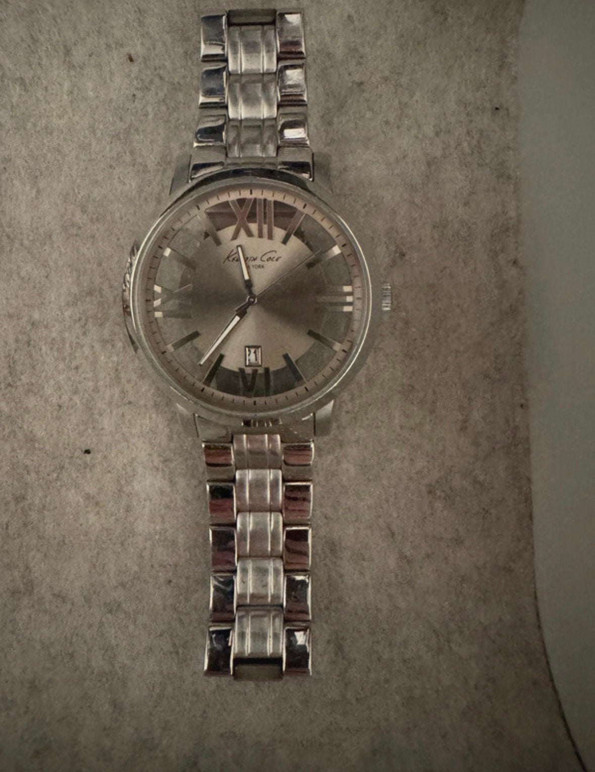 Kenneth Cole heren horloge, Overige merken, Staal, Gebruikt, Polshorloge