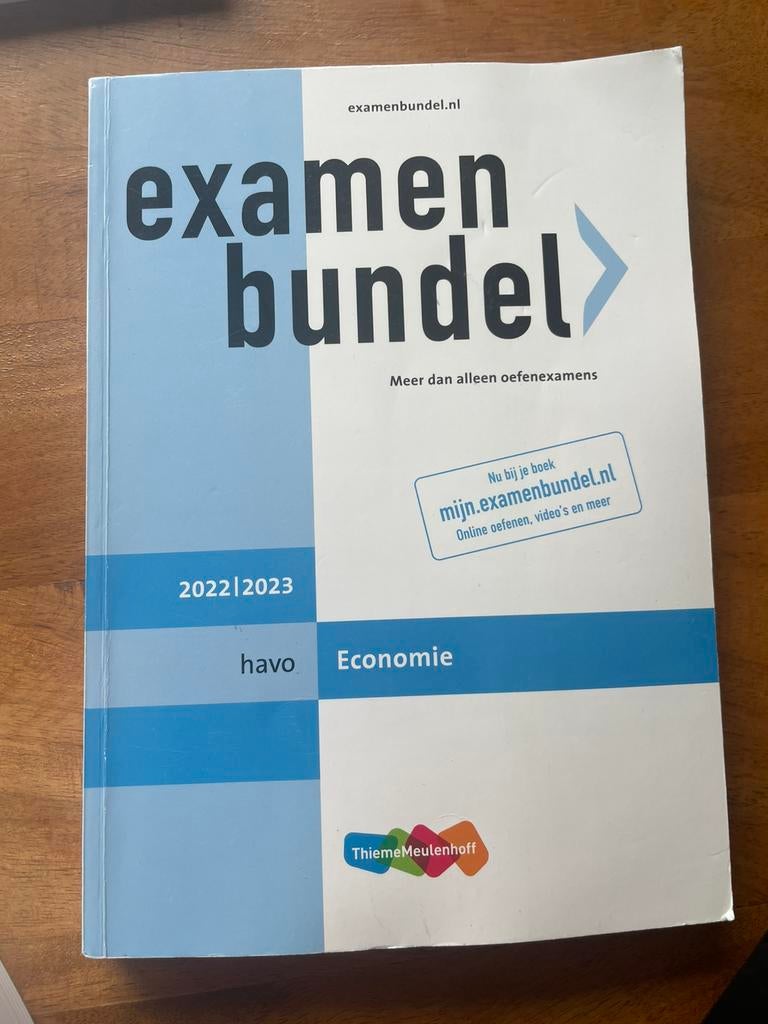3 Examenbundels (bedrijfs)economie havo -2023 en samengevat, Ophalen of Verzenden, Gelezen, HAVO, Bedrijfseconomie of M&O