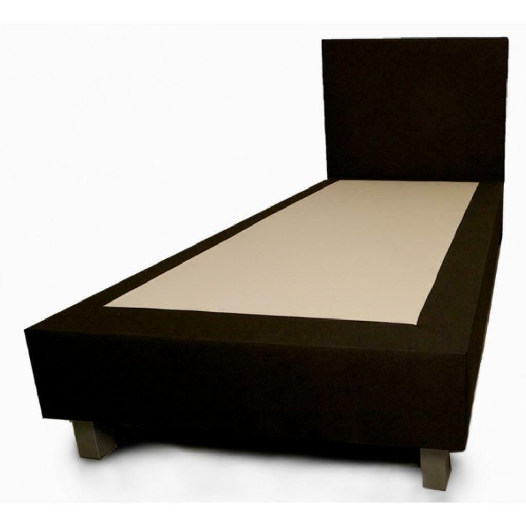 Compleet Set hoofdbord + matras + boxspring 1persoons NU€199, Ophalen of Verzenden, Nieuw, Zwart