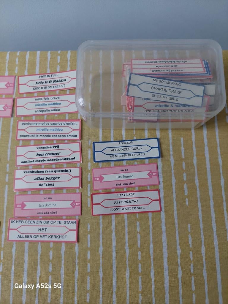 Jukebox labels ( getypt), Verzamelen, Ophalen of Verzenden, 1970 tot heden, Overige merken