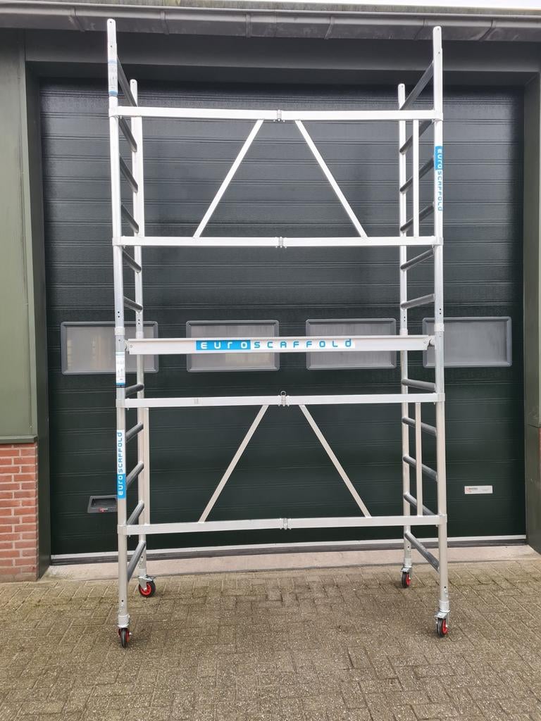 Mooi dubbel kamersteiger aluminium steiger, Ophalen of Verzenden, Nieuw
