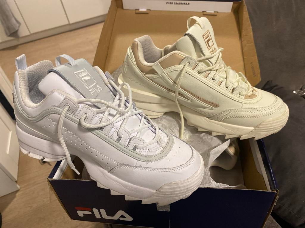 Fila Sneakers - Laatste 2 paar!, Verzenden, Gedragen, Wit, Sneakers of Gympen
