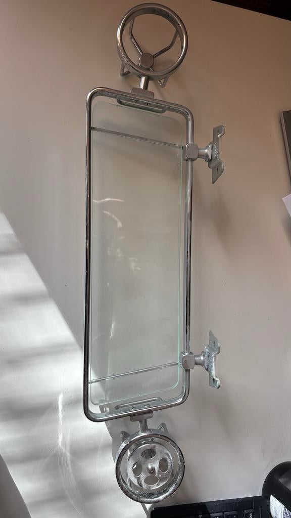 Douche rekje - wastafel rekje vintage, Ophalen, Minder dan 50 cm, Overige typen, Zo goed als nieuw