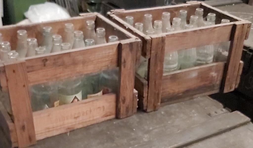 Kist kisten kratten limonade kratjes decoratie, Ophalen