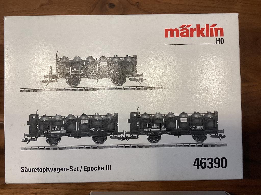 Marklin 46390 zuurflessen wagenset, Wisselstroom, Ophalen of Verzenden, Märklin, Nieuw