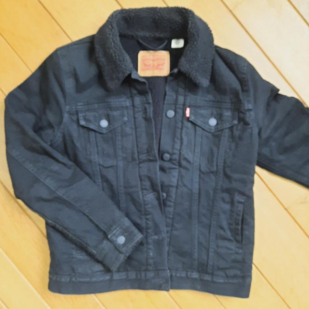 LEVI's gevoerd spijkerjack zwart maat S - nieuw -, Levi’s, Ophalen of Verzenden, Nieuw, Zwart