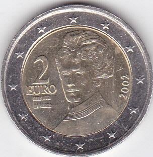2 euro 2002 Oostenrijk, Postzegels en Munten, Munten | Europa | Euromunten, Ophalen of Verzenden, Oostenrijk, 2 euro, Losse munt