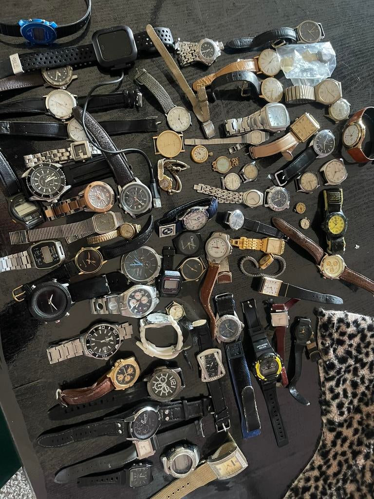 Partij horloges, Sieraden, Tassen en Uiterlijk, Horloges | Antiek, Ophalen of Verzenden, Staal, Seiko, 1960 of later