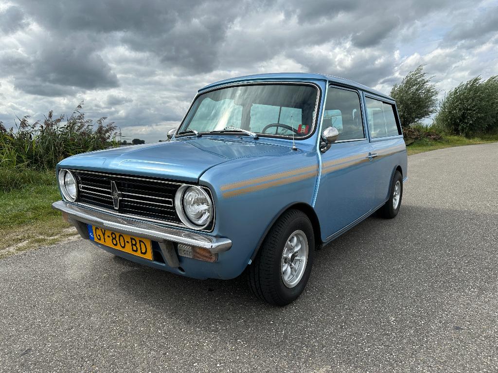 MINI Clubman Estate 1100 British Leyland Austin 1981, Auto's, Voorwielaandrijving, Zwart, Blauw, Stationwagon