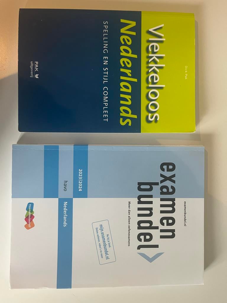 Vlekkeloos Nederlands + Examenbundel Nederlands Havo, Boeken, Schoolboeken, Ophalen of Verzenden, Zo goed als nieuw, HAVO, Nederlands