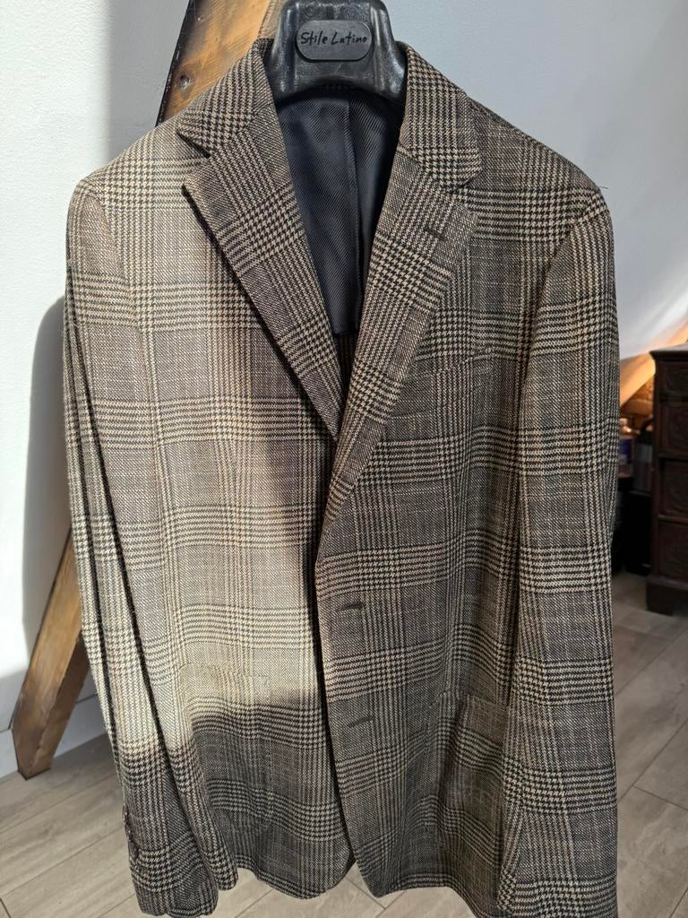 Stile Latino jasje 46, Kleding | Heren, Kostuums en Colberts, Zo goed als nieuw, Maat 46 (S) of kleiner, Blauw, Ophalen of Verzenden