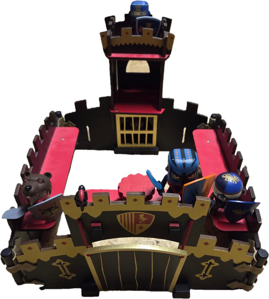 Djeco Arty Toys Ze Black Castle, Kinderen en Baby's, Speelgoed | Houten speelgoed, Zo goed als nieuw, Overige typen, Ophalen