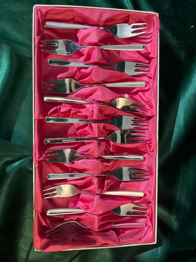 Gero Zilveren Vorkjes - Set van 12, Ophalen of Verzenden