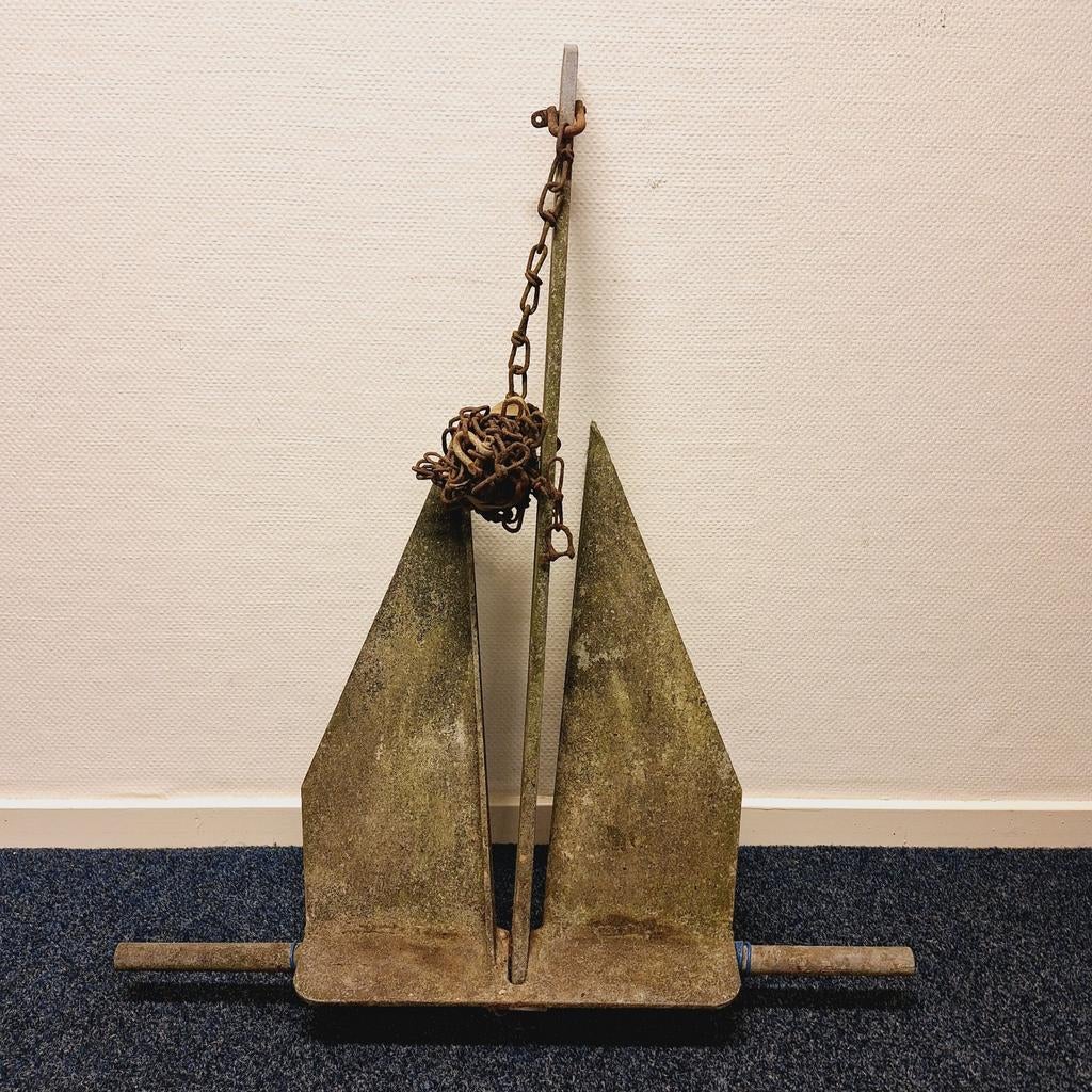 Zwaar Anker + Ketting, Ankeren en Afmeren, Gebruikt, ., Ophalen of Verzenden