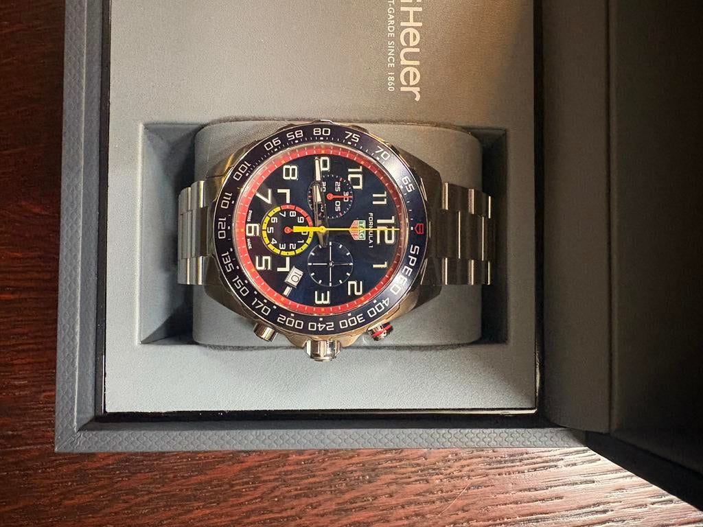 Tag Heuer F1 Red Bull Racing Horloge, Staal, Polshorloge, Nieuw, Ophalen of Verzenden