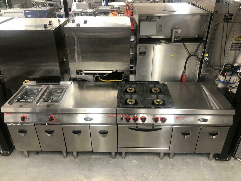 Horeca kooklijn | Baklijn | 60/65/70/90cm diep, Zakelijke goederen, Horeca | Keukenapparatuur, Ophalen of Verzenden, Gebruikt