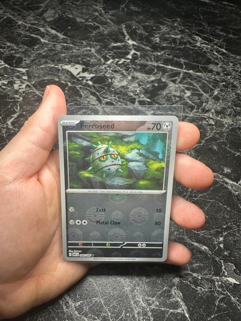 Ferroseed Poke Ball 068, Ophalen of Verzenden, Nieuw, Losse kaart, Foil