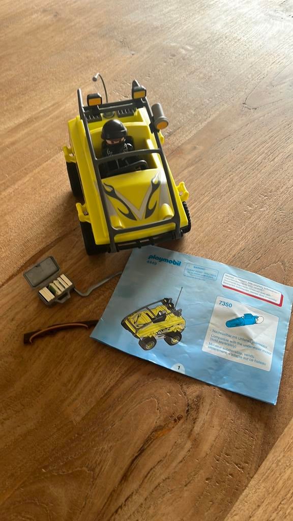 Playmobil 4449 ganster in amfibie voertuig, Ophalen of Verzenden, Gebruikt, Los playmobil
