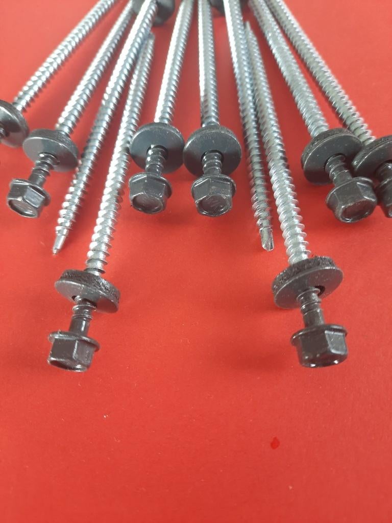 25st antraciet grijs ral 7016 sandwichplaatschroeven tot 100, 50 tot 100 mm, N, N, Schroeven