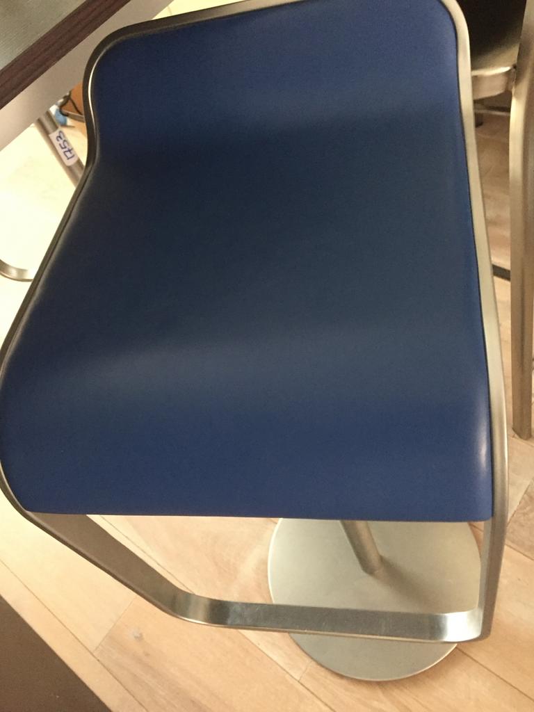 Lem barkruk - 80 cm hoog, Ophalen, Met voetsteun, 60 tot 90 cm, Zo goed als nieuw