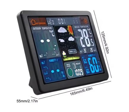 Draadloos Weerstation met Wekker & Thermometer, Ophalen of Verzenden, Nieuw