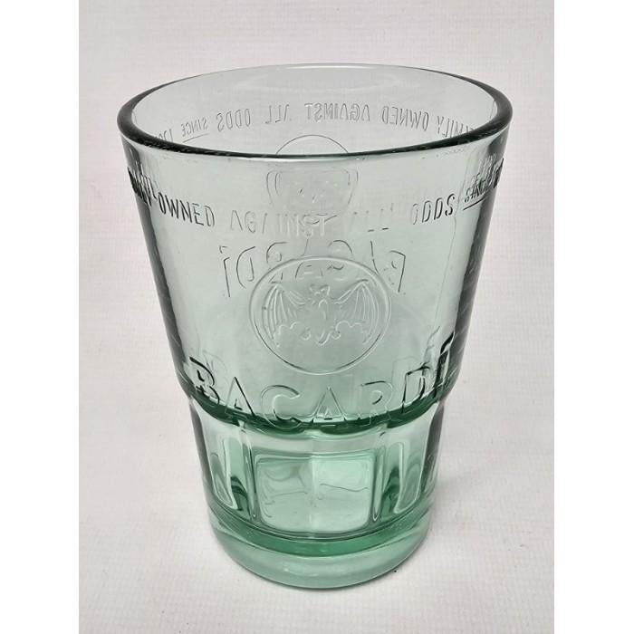 # Bacardi rum glas groenig model 8, Verzamelen, Ophalen of Verzenden, Gebruikt, Borrel- of Shotglas