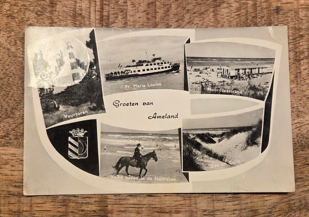 Groeten van Ameland, Verzamelen, Verzenden, 1960 tot 1980, Gelopen, Waddeneilanden