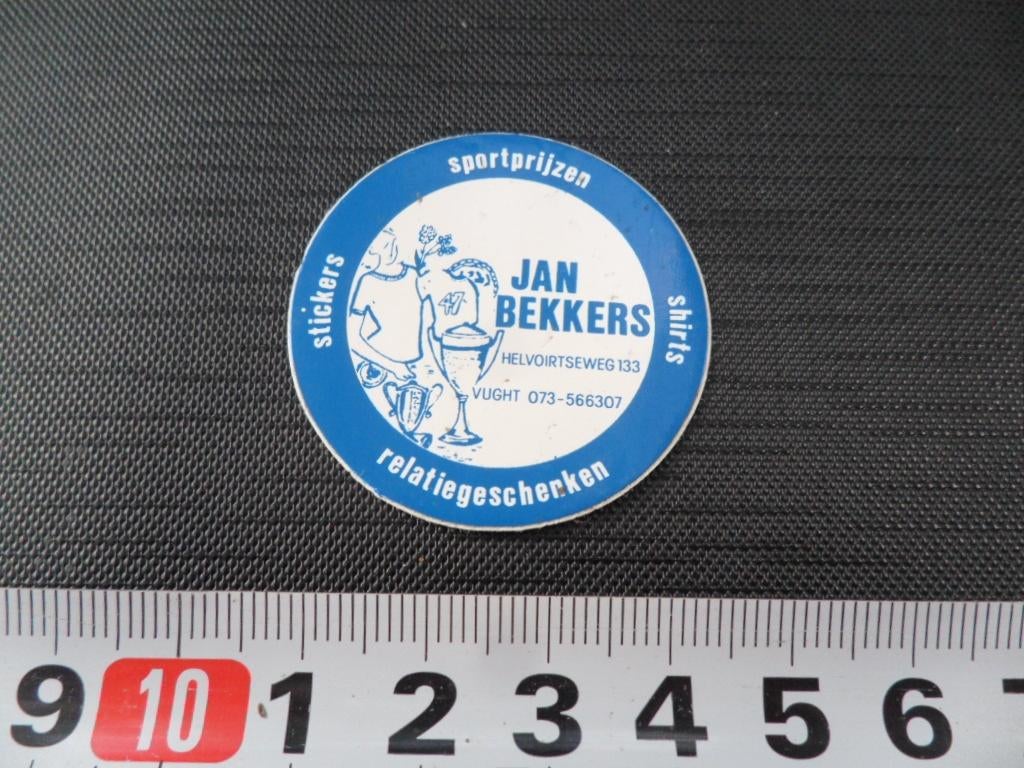 sticker vught jan bekkkers helvoirtseweg sportprijzen shirts, Verzamelen, Ophalen, Zo goed als nieuw