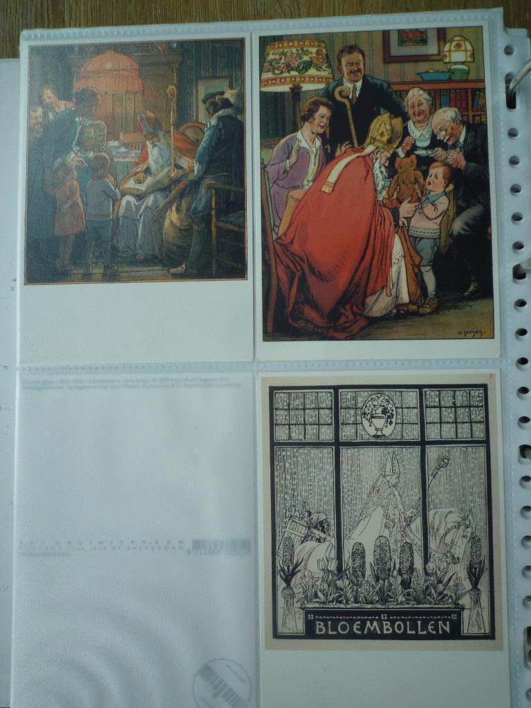 Cornelis Jetses (7) Sinterklaas bloembollen art unlimited, Ophalen of Verzenden, Voor 1920, Sterren en Beroemdheden