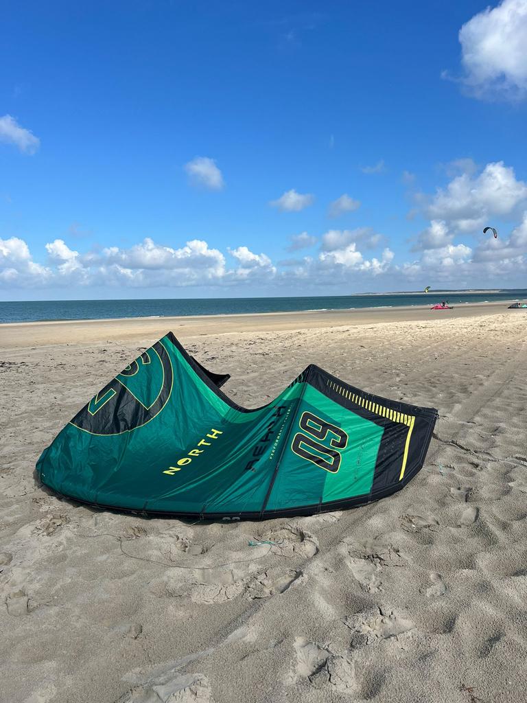 2025 North Reach 9m Kite, Gebruikt, 9 m², Geen board, Ophalen of Verzenden