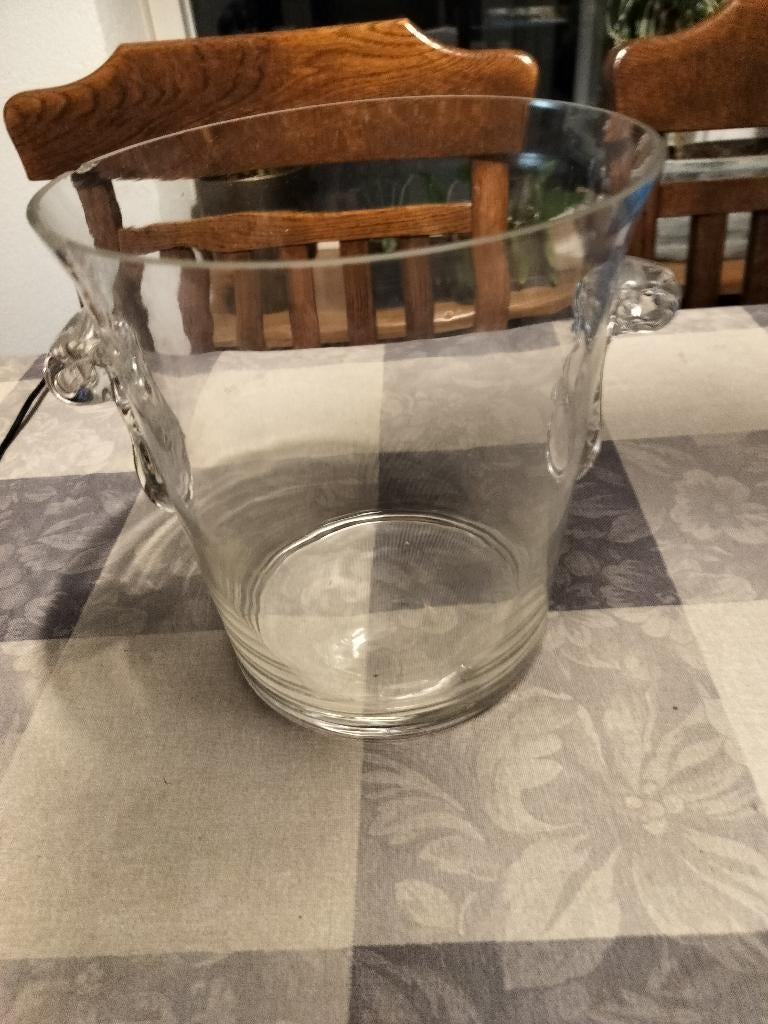 Bloempot glas, Overige materialen, Gebruikt, Rond, Binnen