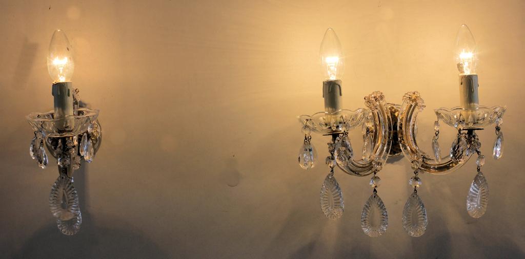 Setje Maria-Theresia wandlampjes, Antiek en Kunst, Antiek | Lampen, Ophalen