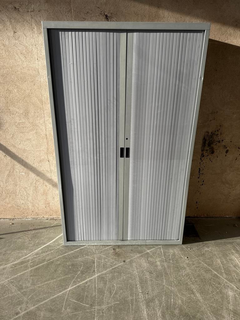 2x Schaffenburg archiefkast/garagekast met roldeur, Ophalen, Gebruikt, 100 tot 150 cm, Metaal