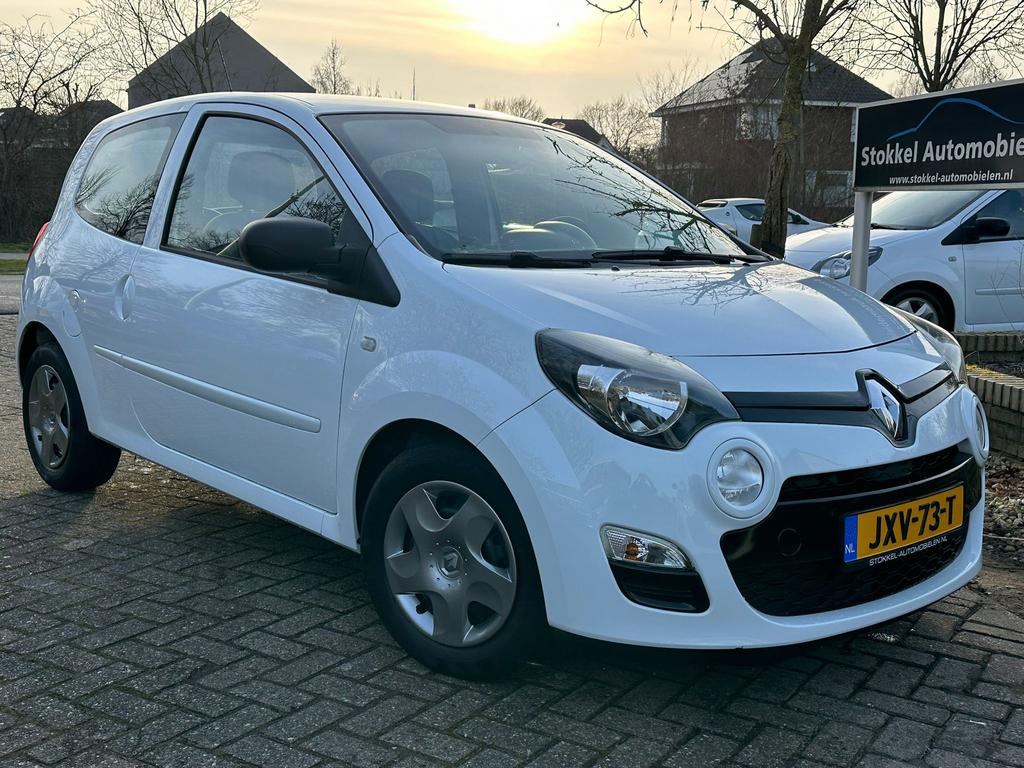Renault Twingo 1.2-16V Auth/ Plus/ airco /aux✅ 1e Eigenaar, Euro 5, Zwart, 4 cilinders, Wit