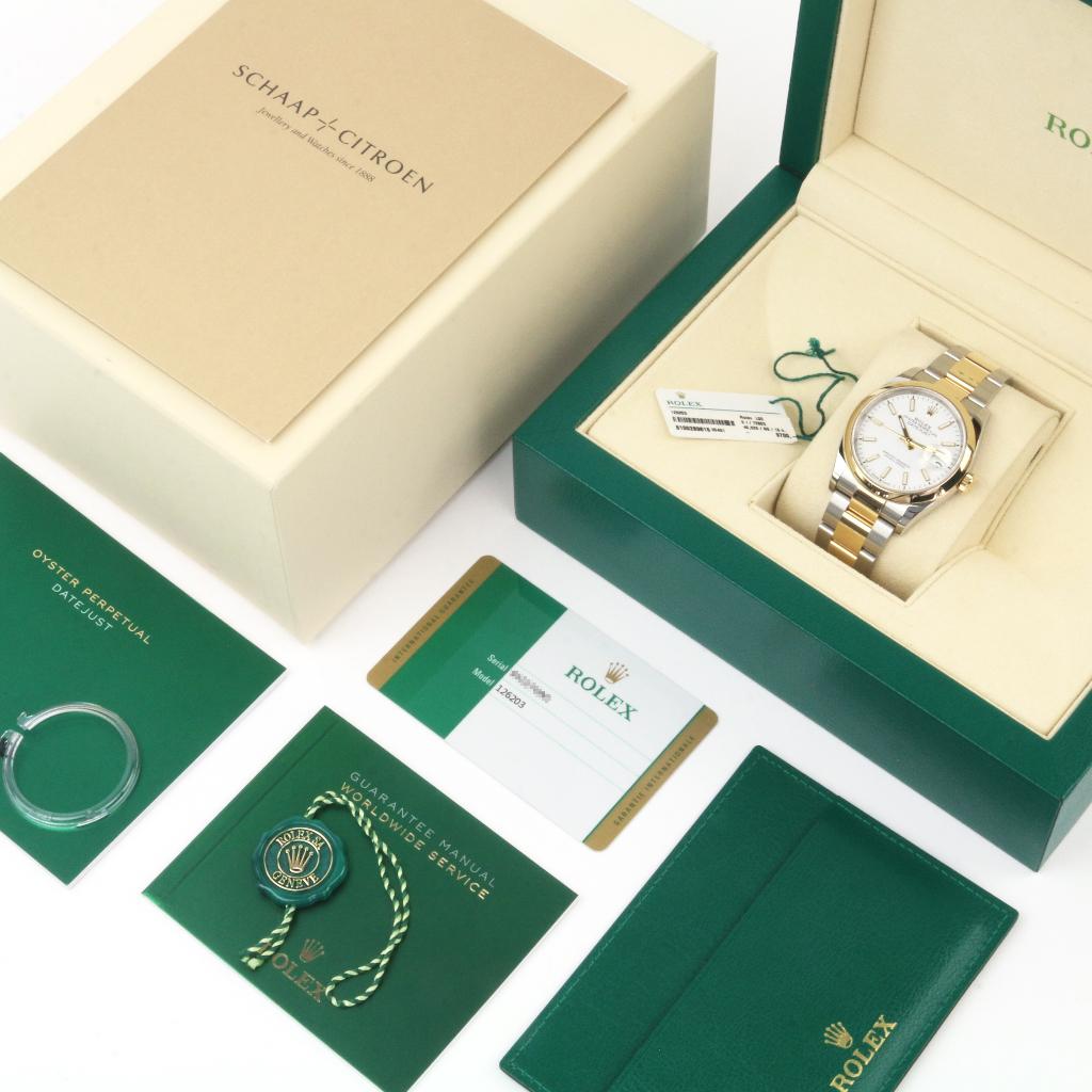 Rolex Datejust 36 staal goud 126203 (Zeer goed/ 2019), Staal, Polshorloge, Ophalen of Verzenden, Zo goed als nieuw