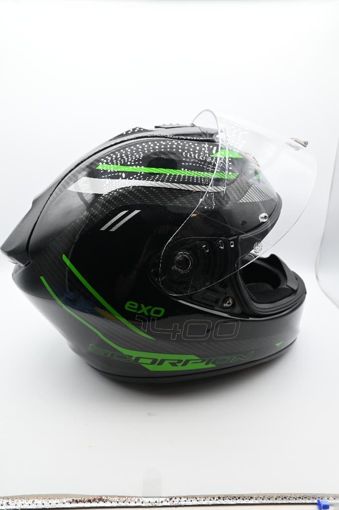Scorpion exo 1400 evo carbon (zwart/groen), Ophalen of Verzenden, Nieuw, Medium, Scorpion