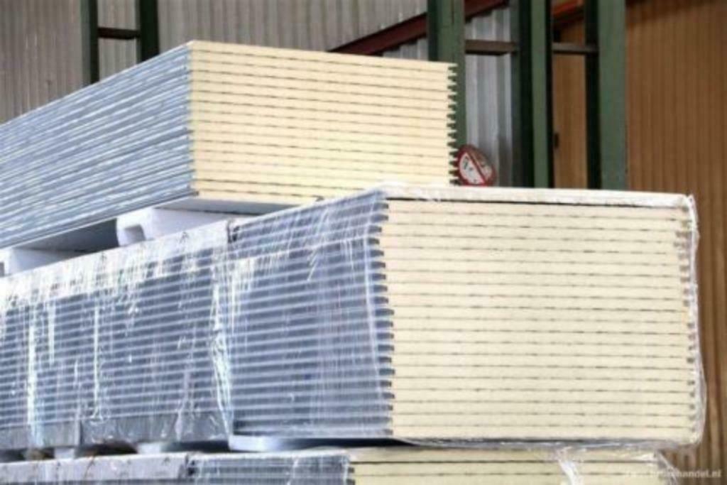 Sandwichpanelen, dakpaneel, wandpaneel, gevelpaneel, Ophalen, Nieuw, Overige materialen