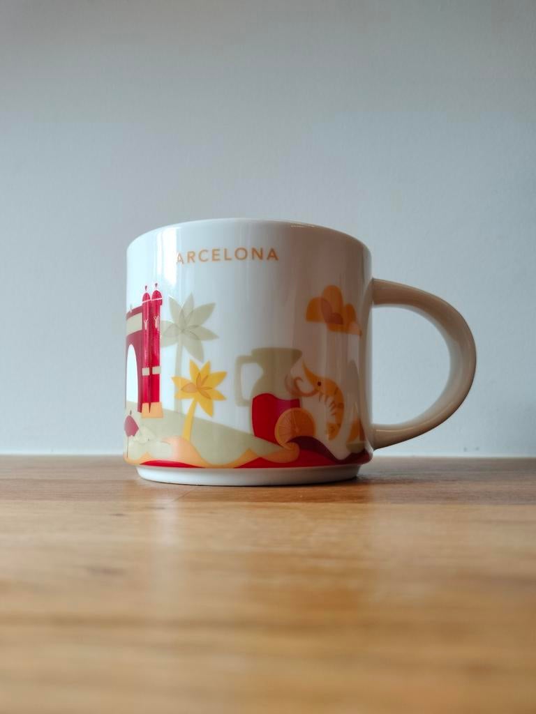 Starbucks You Are Here Mok Barcelona - Zeldzaam!, Ophalen of Verzenden, Zo goed als nieuw