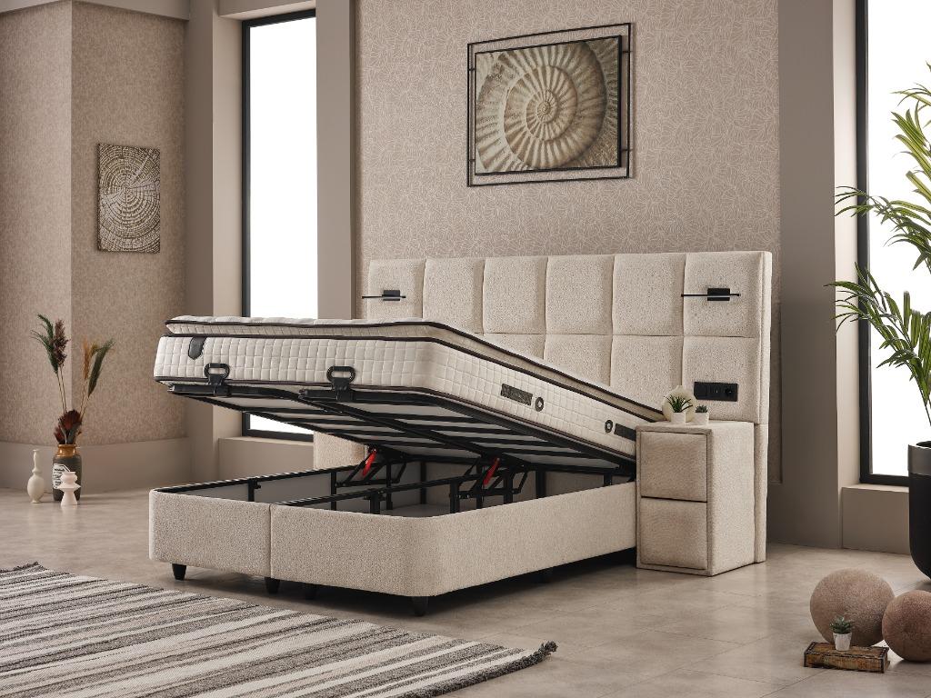 Boxspring Olivia Kingsize 180 x 200, Ophalen, 180 cm, 200 cm, Info@onlinebeddenwereld.nl